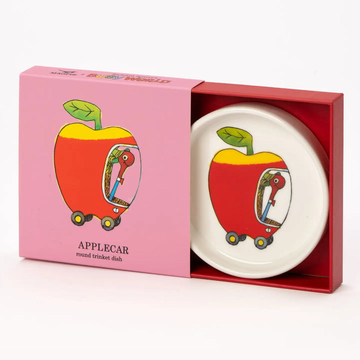 Richard Scarry Apple Car Round Trinket Dish