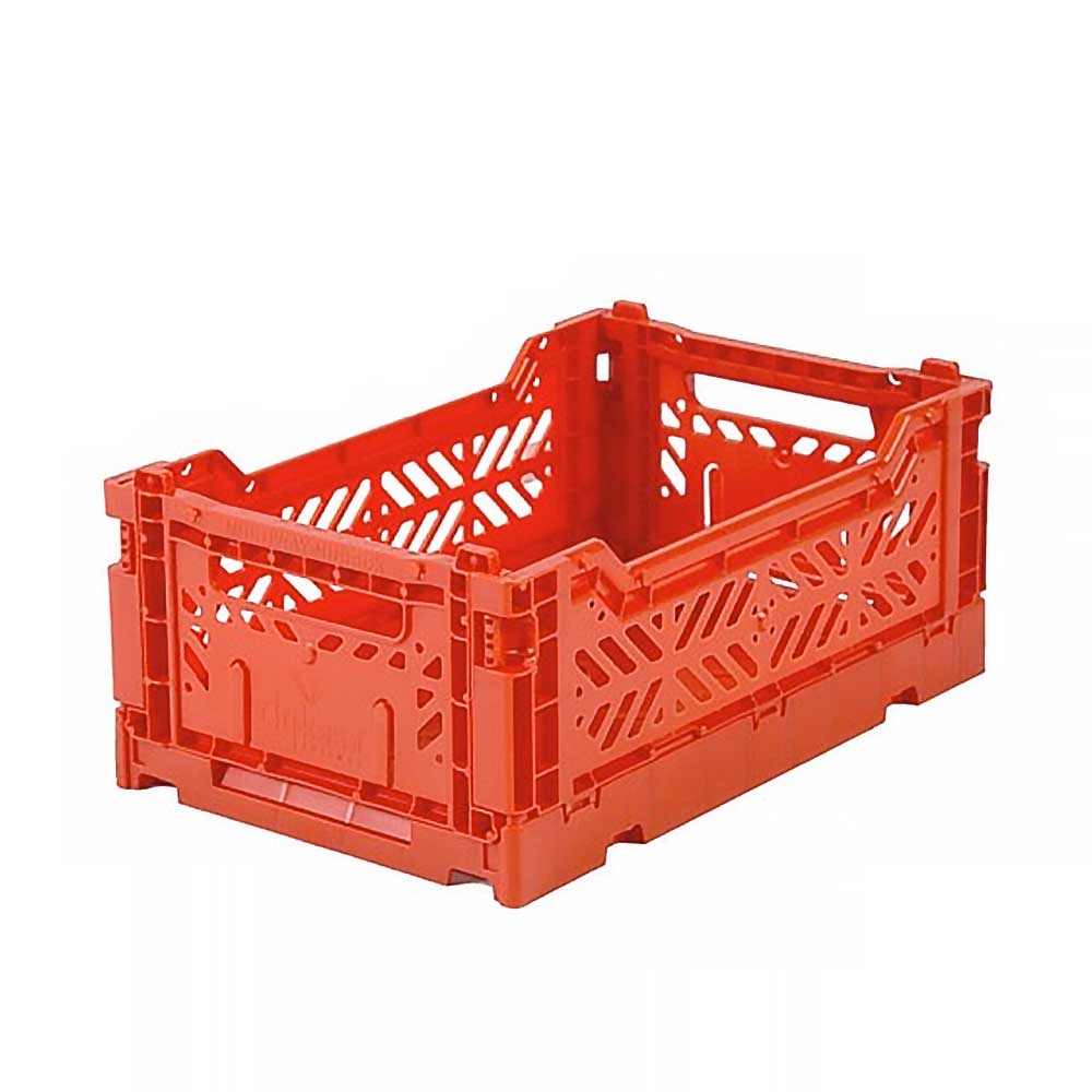 Aykasa mini folding storage crate in red