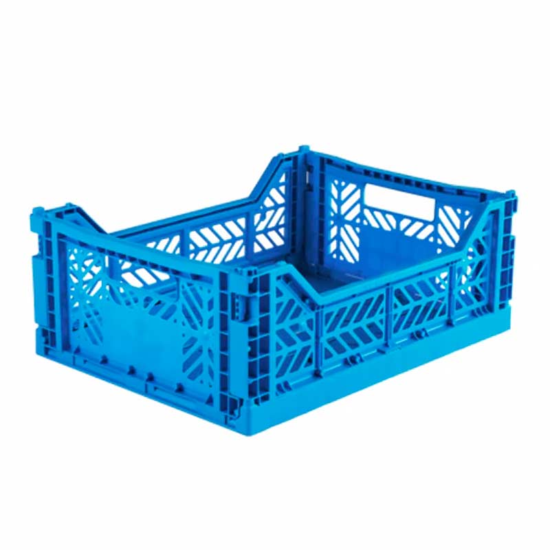 Aykasa midi folding storage crate in electric blue