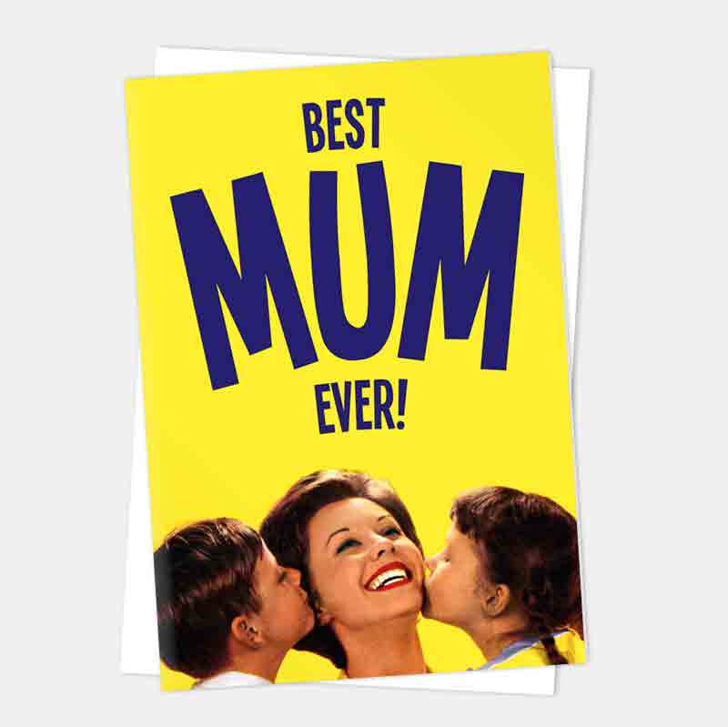 Best Mum Ever card with its white envelope
