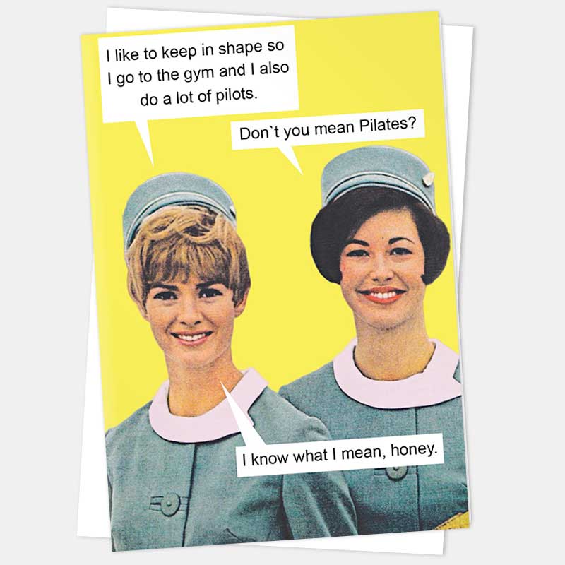 Pilots card with its white envelope