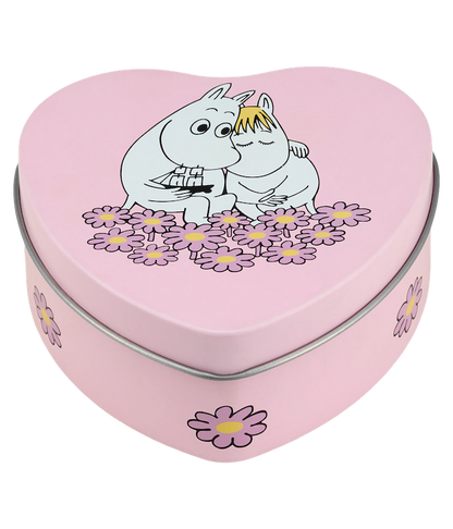 Muurla Moomin Pink heart-shaped Tin