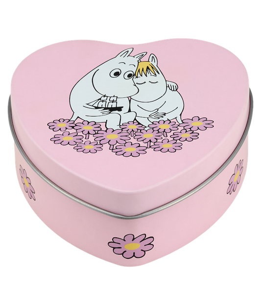 Muurla Moomin Pink heart-shaped Tin