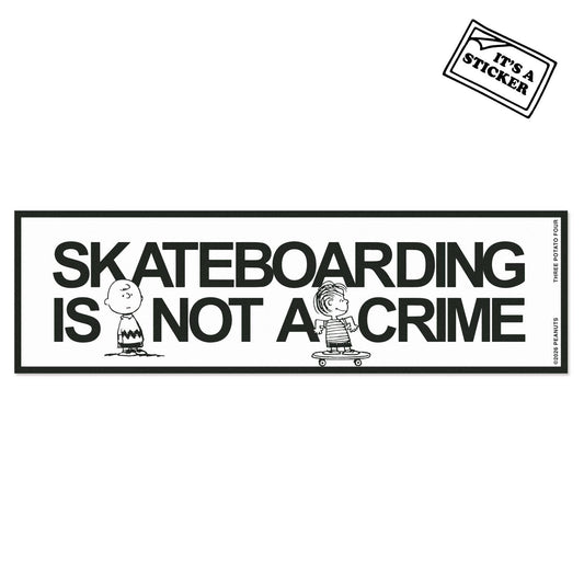 3P4 x Peanuts® - Snoopy Skateboarding Mini Bumper Sticker