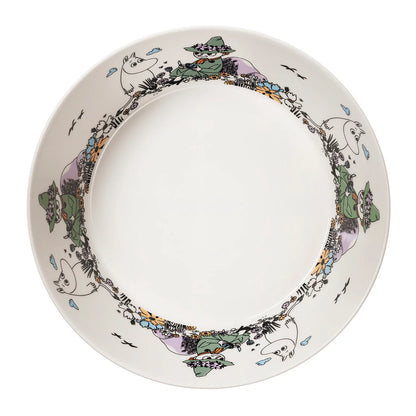 Inside of the Forever Friends bowl with a decorated rim