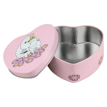 Muurla Moomin Pink heart-shaped Tin