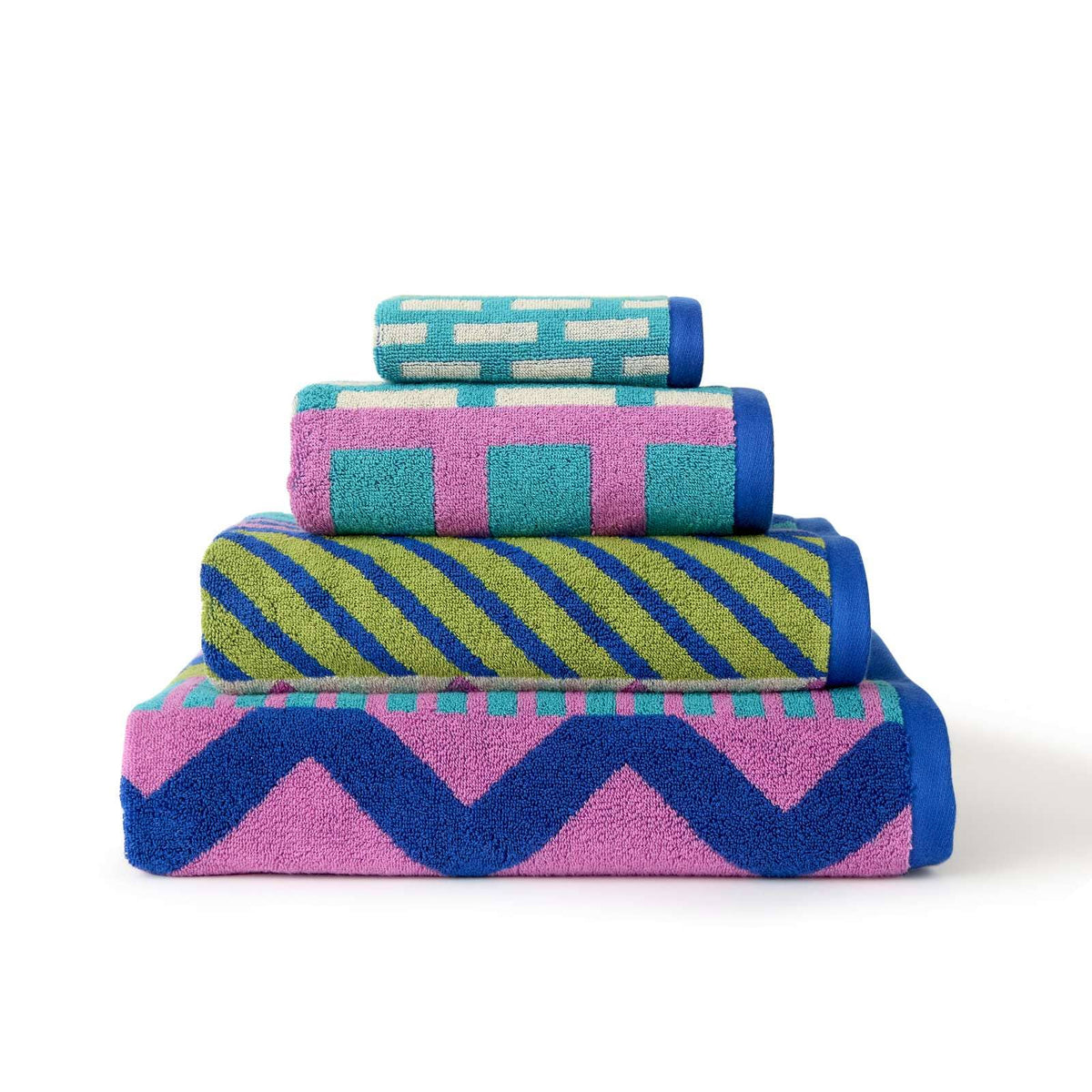 Stack of Circus towels from bath sheet to face cloth