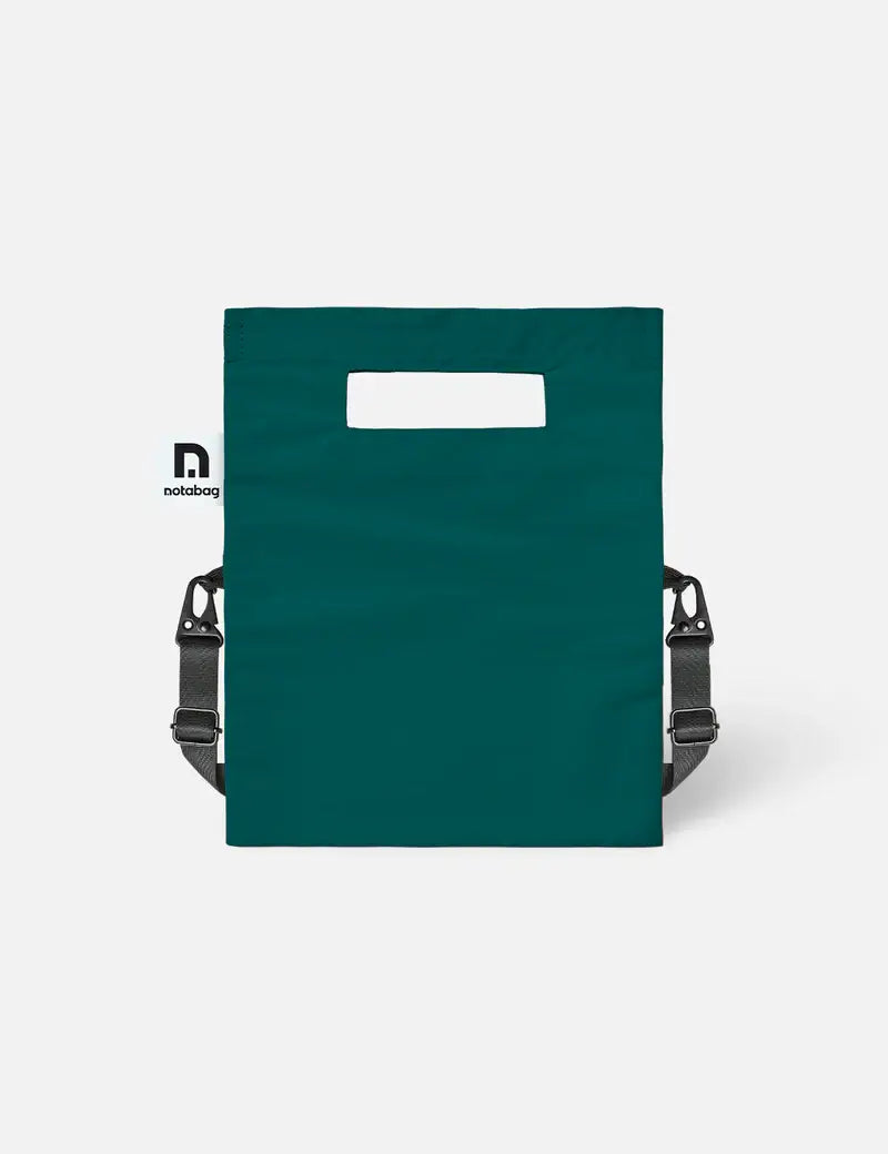 Plain dark green back of the crossbody bag