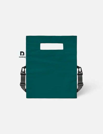 Plain dark green back of the crossbody bag
