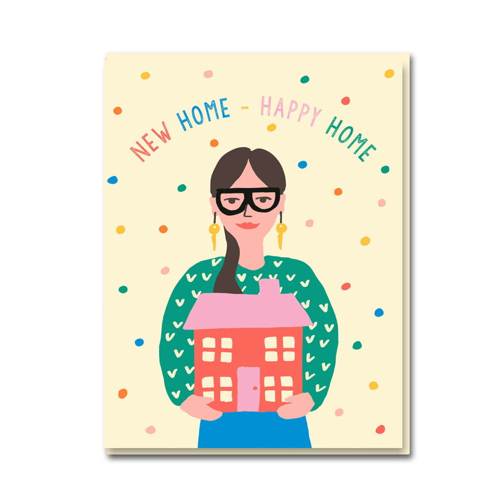 New Home Happy Home card, front view