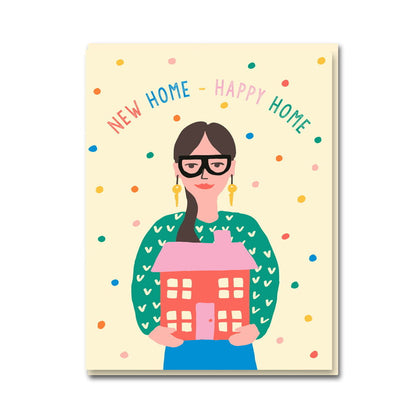 New Home Happy Home card, front view