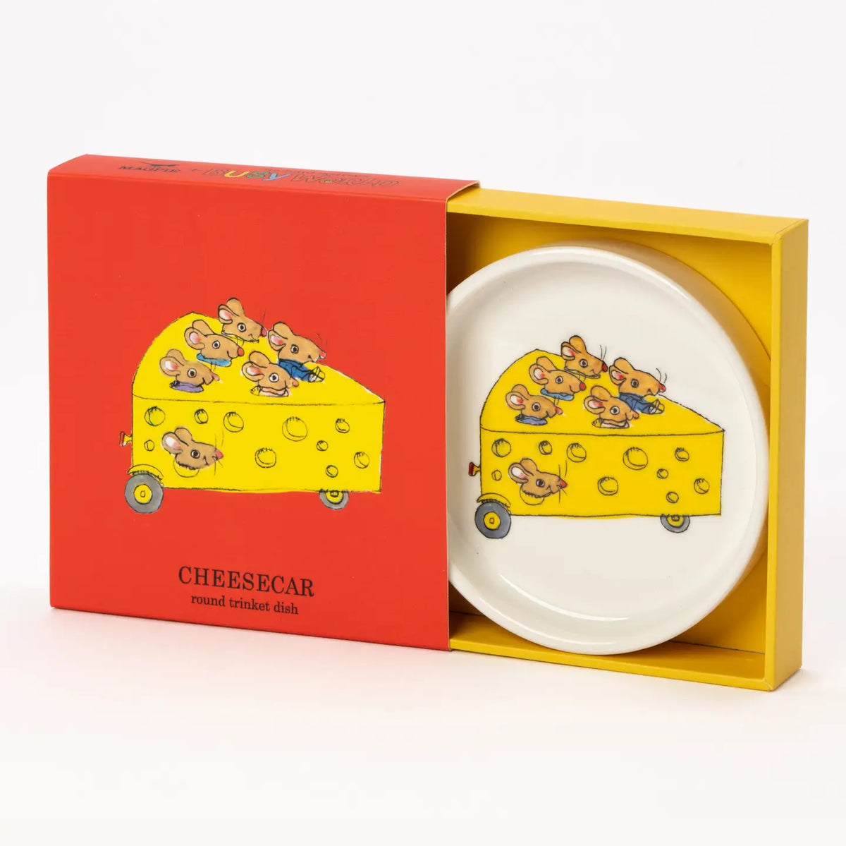 Richard Scarry Cheese Car Round Trinket Dish