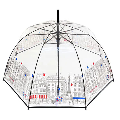 Paris Skyline umbrella from above