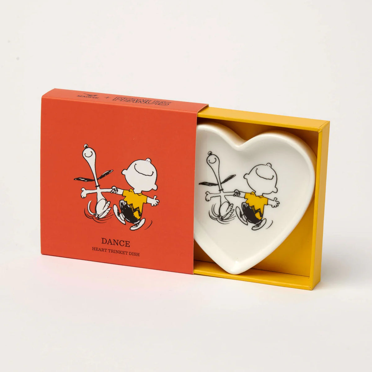 Dance trinket dish in its open orange box
