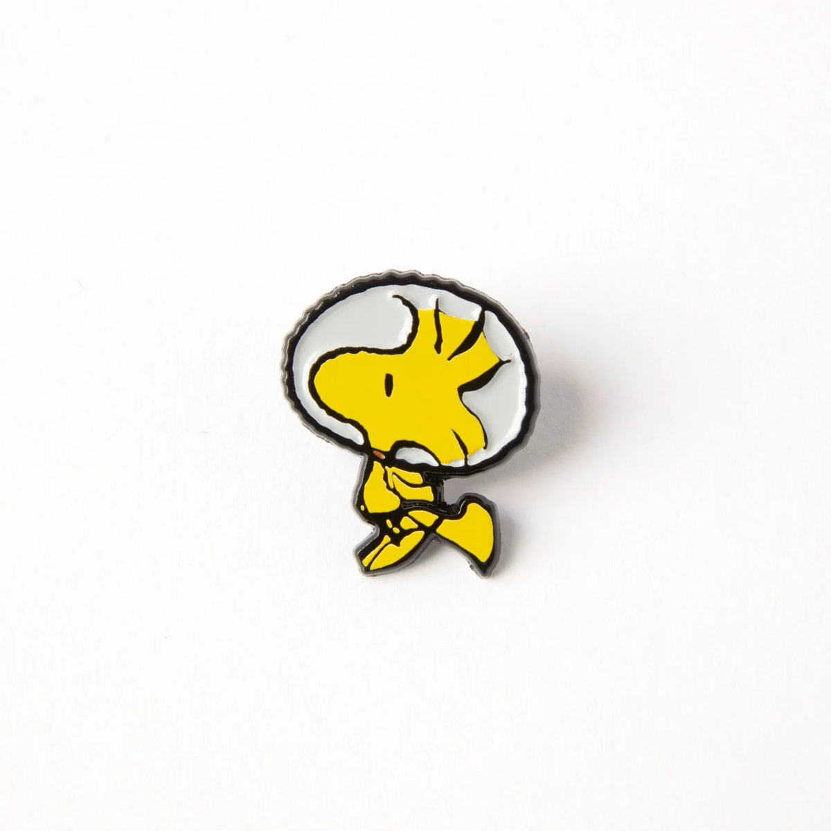 Enamel pin of Woodstock in a space helmet