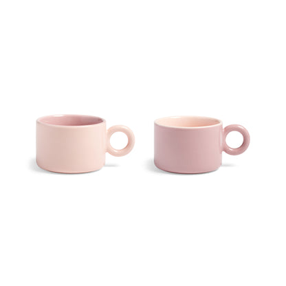 &K Chiquito mugs in two shades of light pink