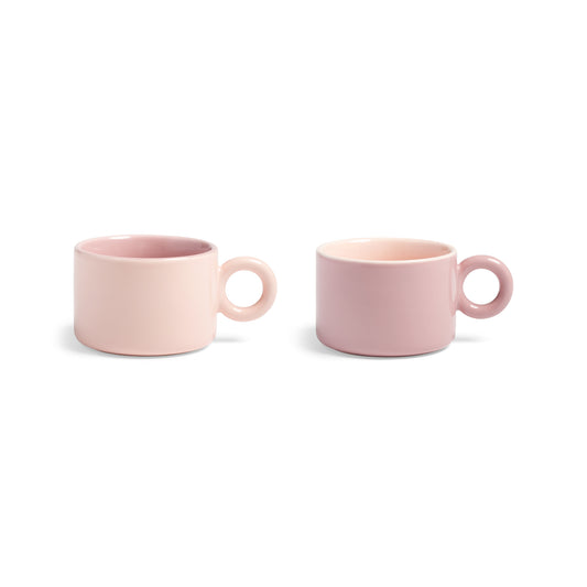 &K Chiquito mugs in two shades of light pink