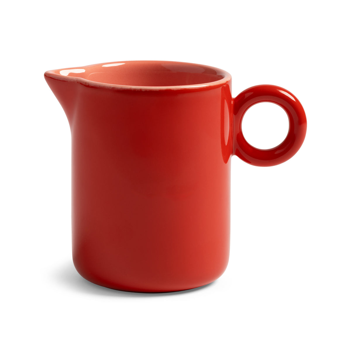 &K Chiquito milk jug in red with a ring handle