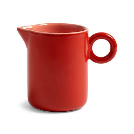 &K Chiquito milk jug in red with a ring handle