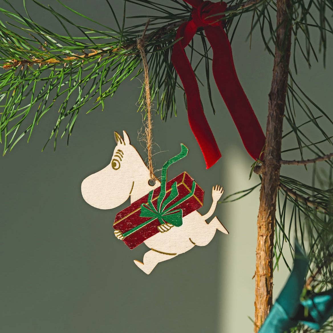 Muurla Moomin Moomintroll Plywood Christmas Decoration
