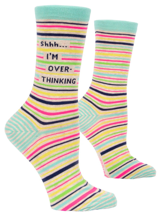 Pastel striped women's socks: Shhh... I'm overthinking