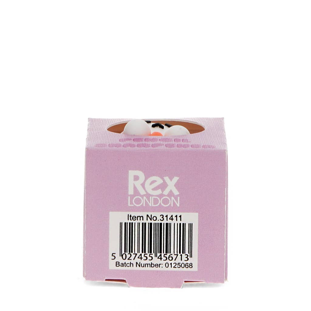 Back of the Rex animal pencil sharpener box with barcode
