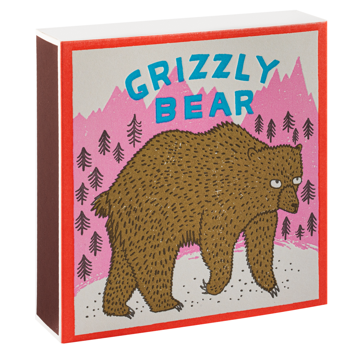 Grizzly bear matchbox closed