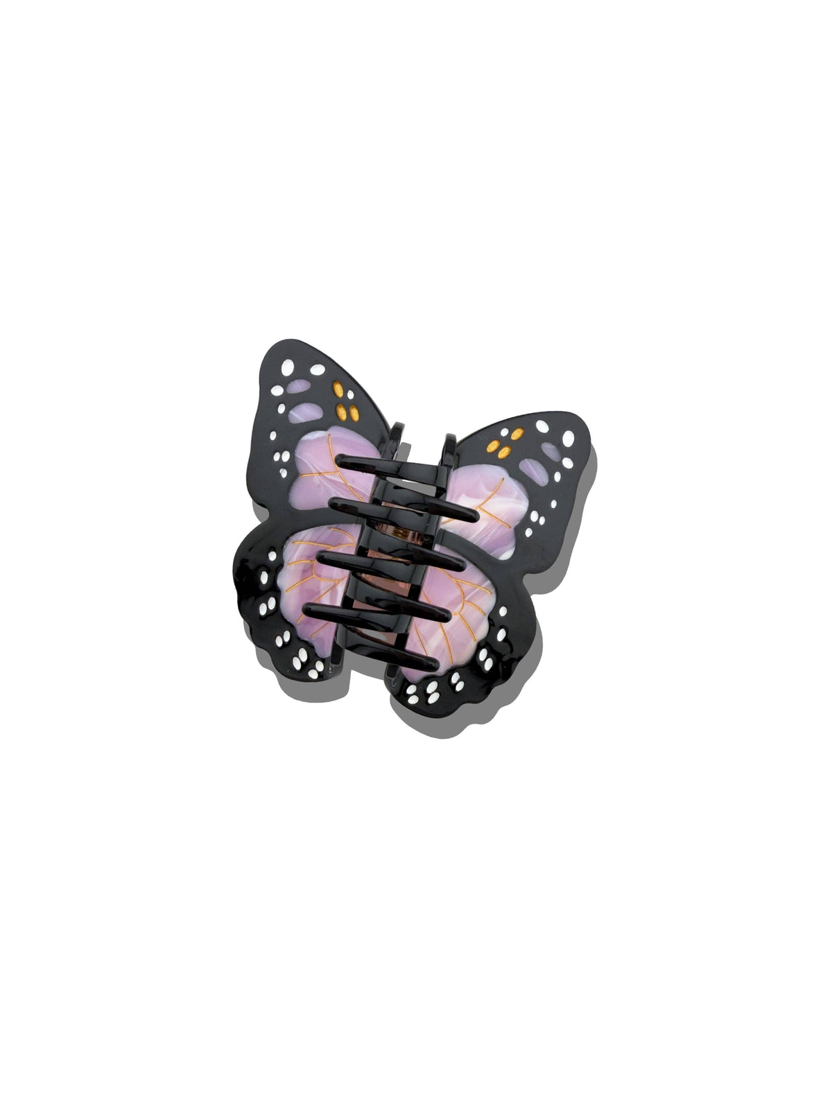 Back of the lilac butterfly claw clip