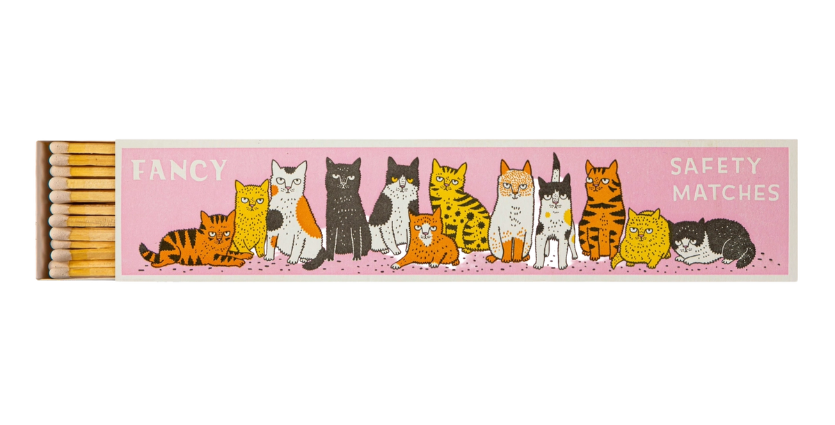 Fancy Cat long matchbox, closed