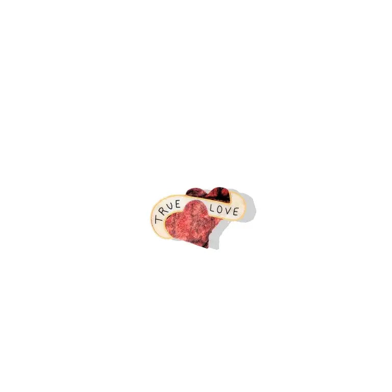 Solar Eclipse 'True love' brooch: a red heart with a banner