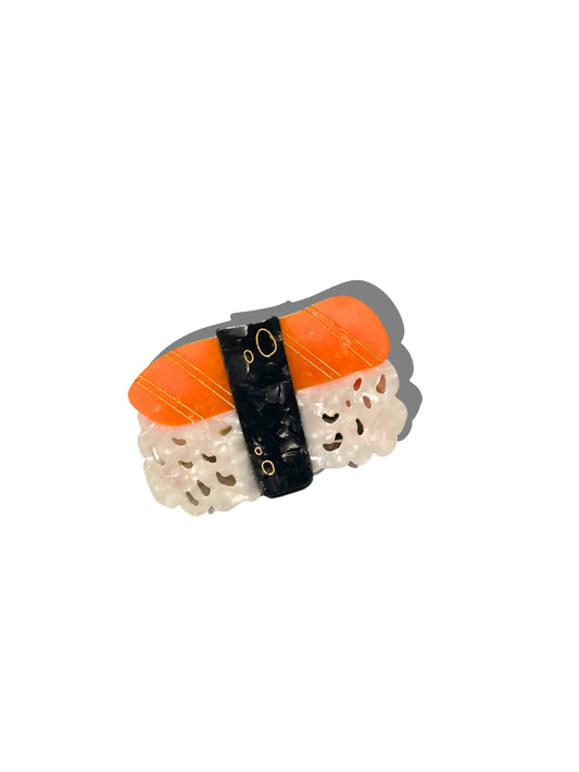 Salmon nigiri sushi claw hair clip
