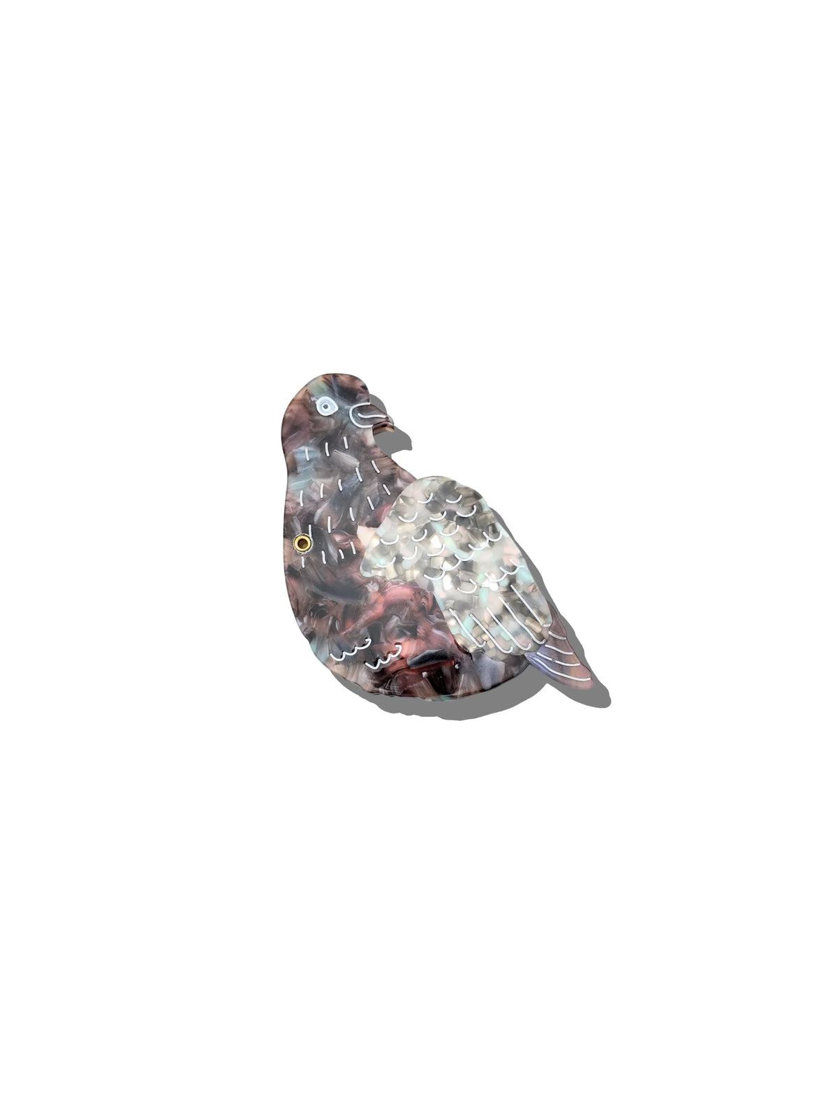Pigeon compact mirror, closed