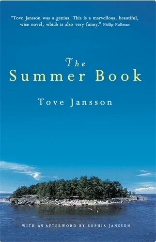 The Summer Book by Tove Jansson book cover with a small island in a blue sea