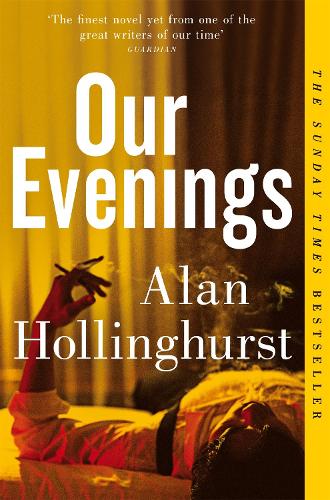 Our Evenings by Alan Hollinghurst: cover with a figure reclining in golden light