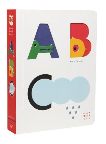 Touch Think Learn ABC board book by Xavier Deneux with bold cut-out letters