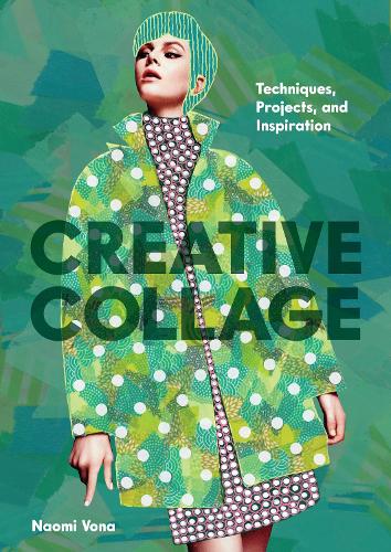 Creative Collage by Naomi Vona: a model in a spotty coat collaged with patterns
