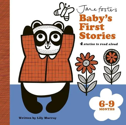 Jane Foster's Baby's First Stories, 6–9 months: a panda in an orange waistcoat with flowers
