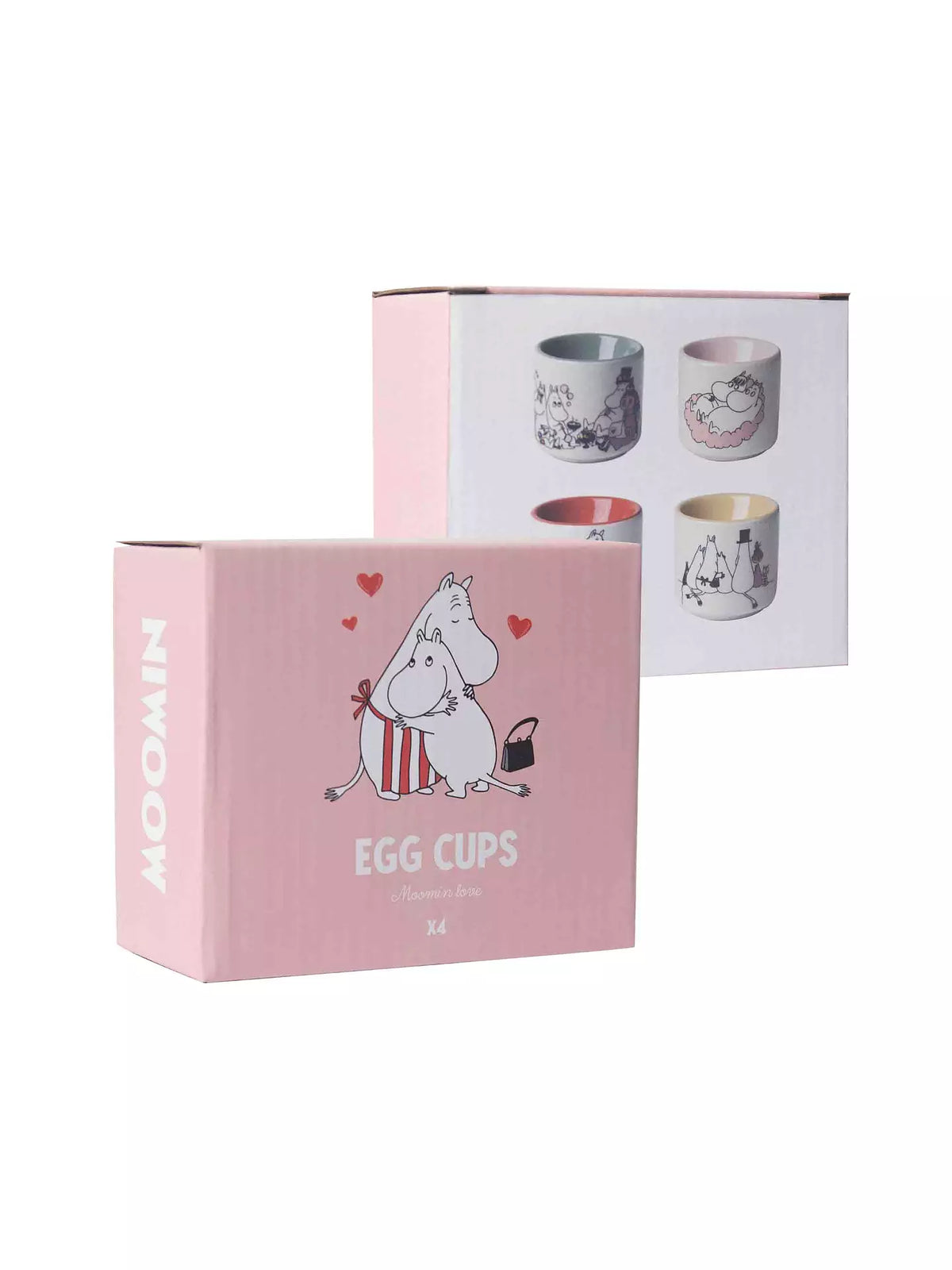 Moomin Love egg cups in their pink box