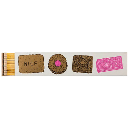 Biscuit long matches box, closed
