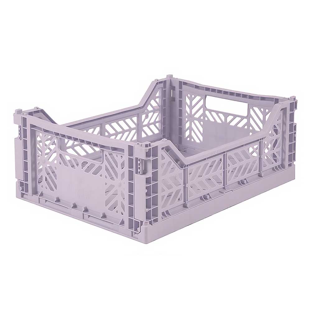 Aykasa midi folding storage crate in orchid lilac