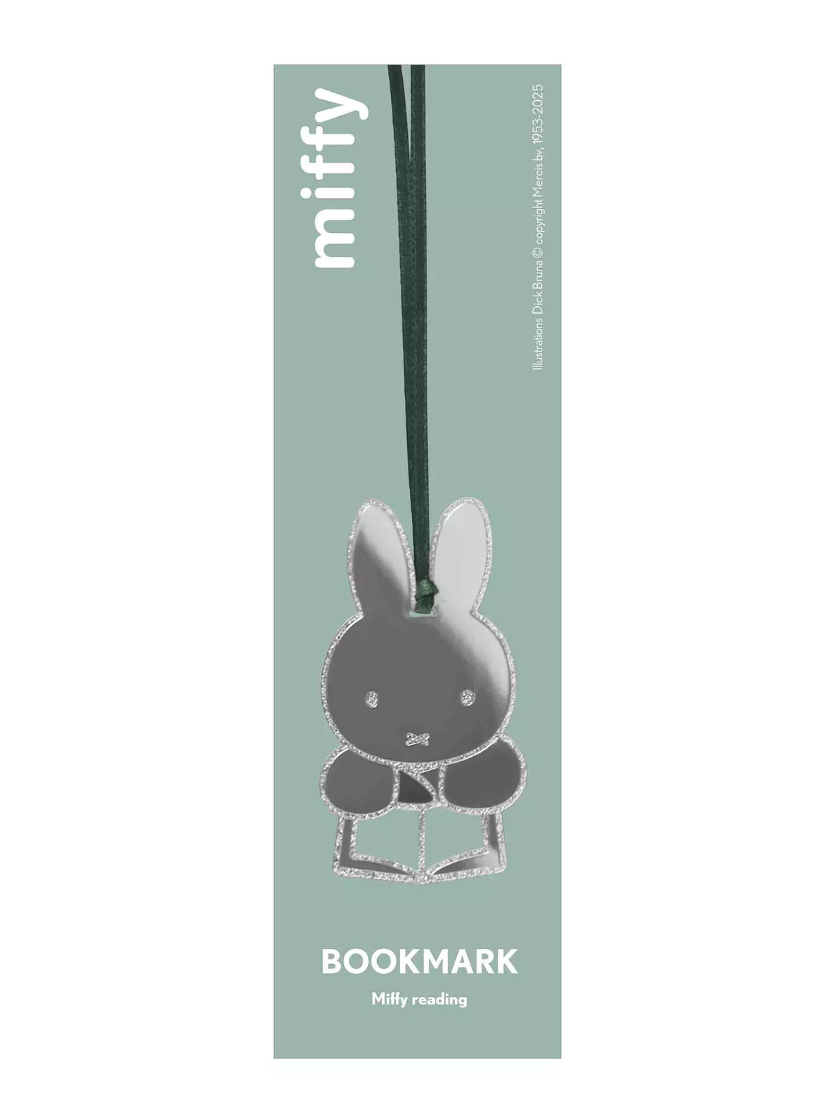 Miffy reading bookmark in its sage green packaging
