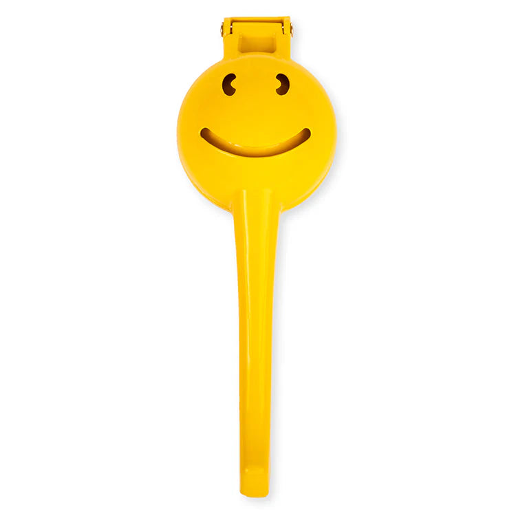 Kikkerland yellow smiley face citrus squeezer