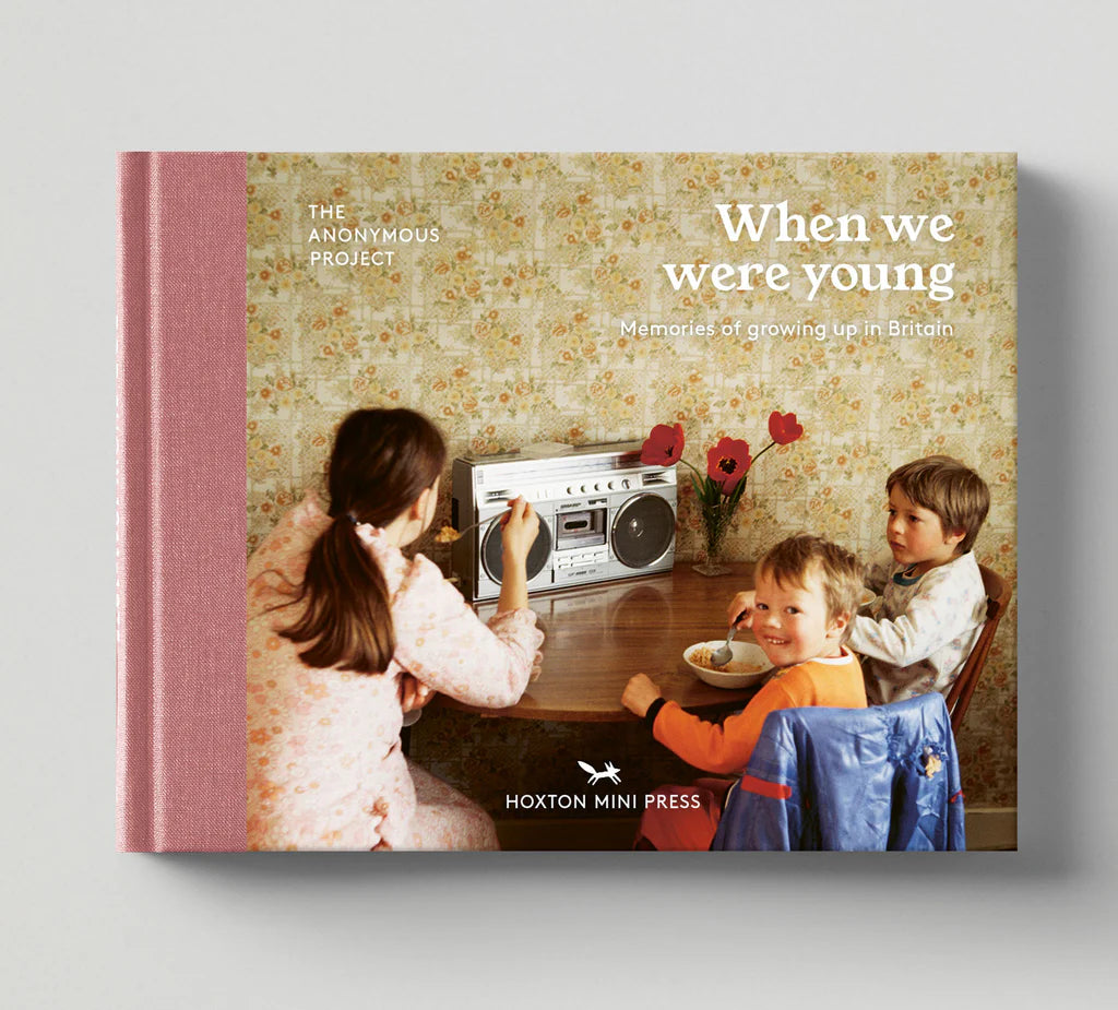 When We Were Young: cover photo of children around a cassette player at a 1970s kitchen table