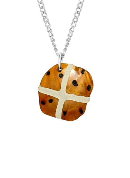Tatty Devine hot cross bun pendant