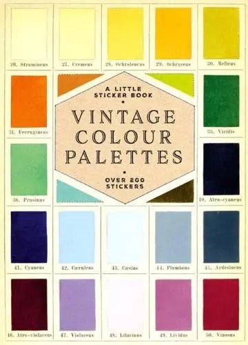 Vintage Colour Palettes Sticker Book
