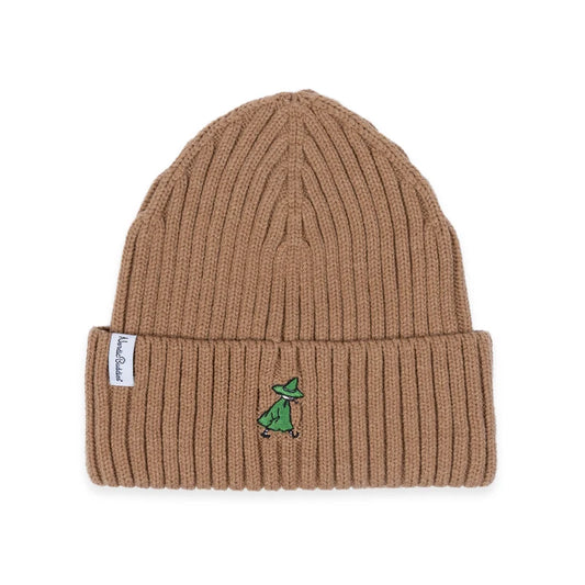 Nordic Buddies Moomin Snufkin Embroidery Beanie Brown