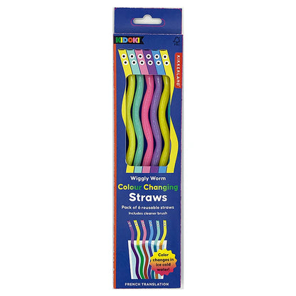 Wiggly worm straws in their pack