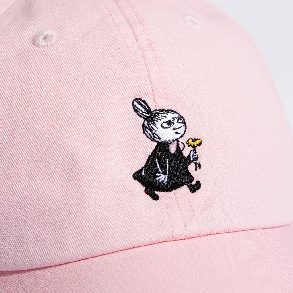 Close-up of the embroidered Little My