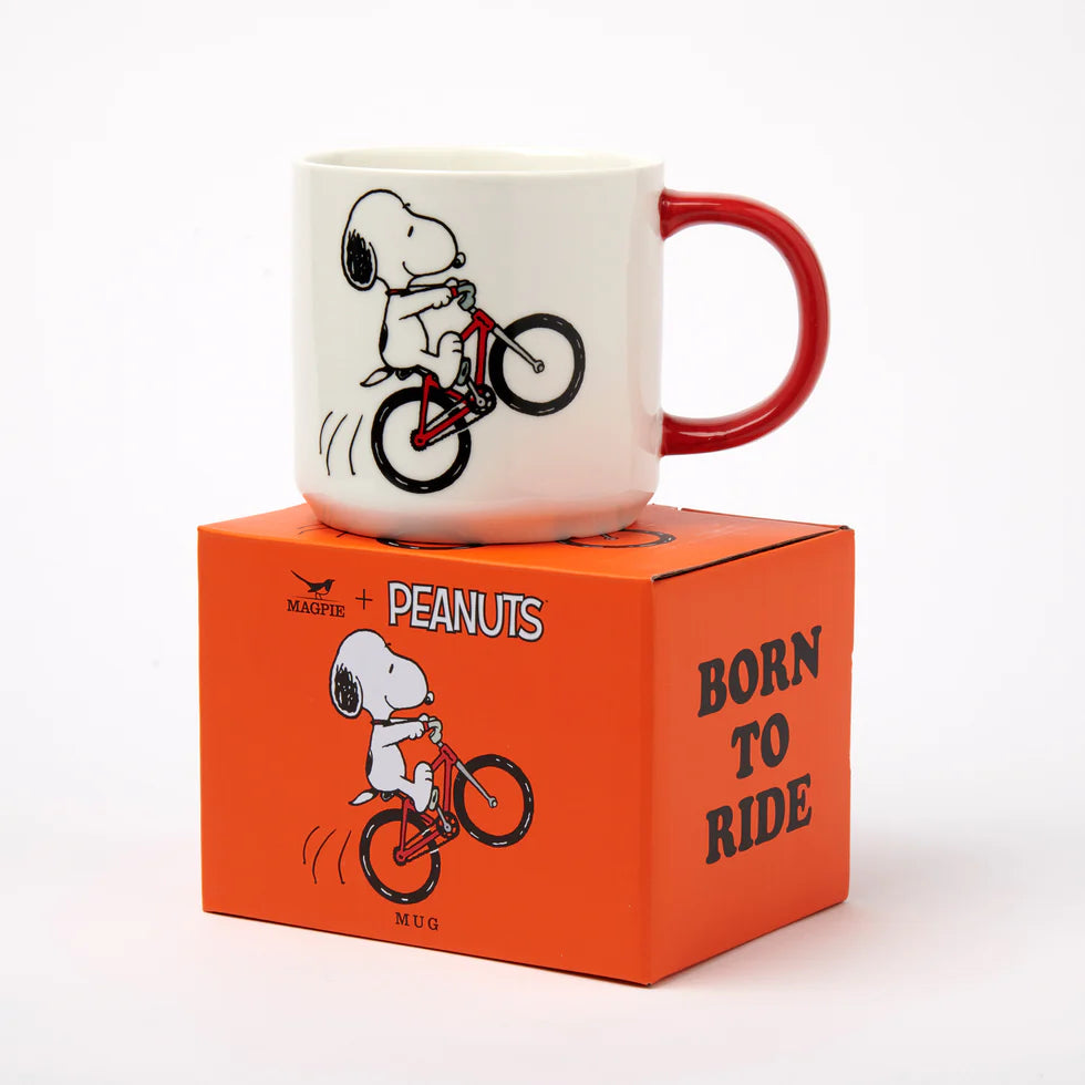 Born to Ride mug on its orange gift box