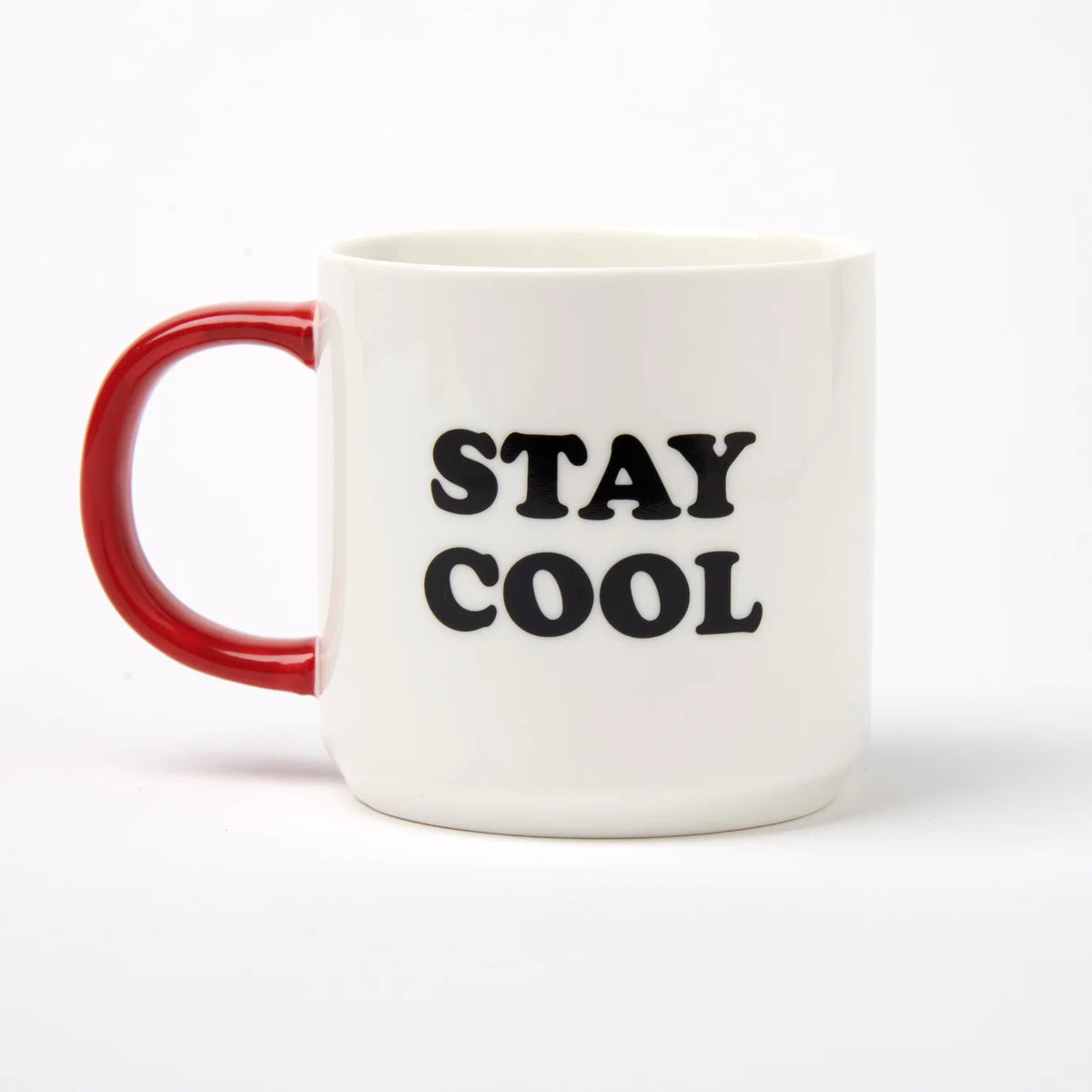 Other side of the mug reading 'Stay cool'